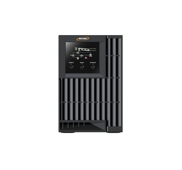 Infosec E4 Value 1000 uninterruptible power supply (UPS) Double-conversion (Online) 1 kVA 3 AC outlet(s)