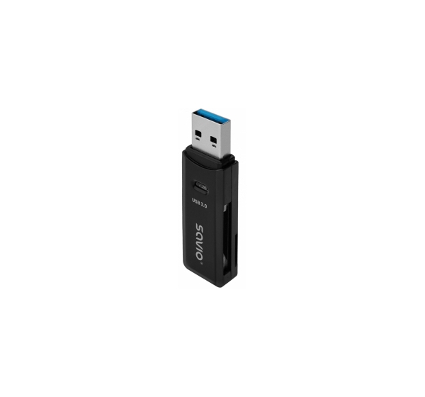 Karšu lasītājs Savio USB 3.0 SD Reader Black
