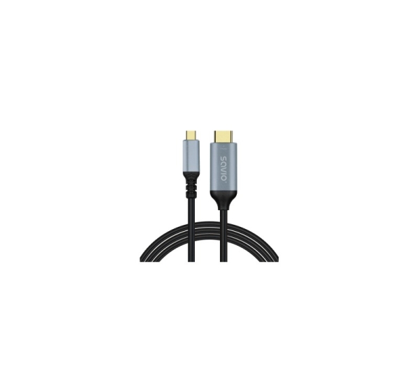 Kabelis SAVIO USB-C – HDMI 2.0B 3m