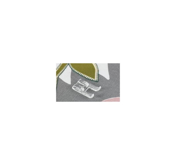 Pēdiņa ar atvērumu, plastmasas, aplikācijām, F027, 7mm