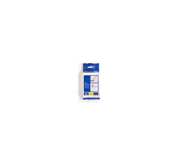 TZe-FX221 uzl.lente Flexible melns uz balta, 9mm