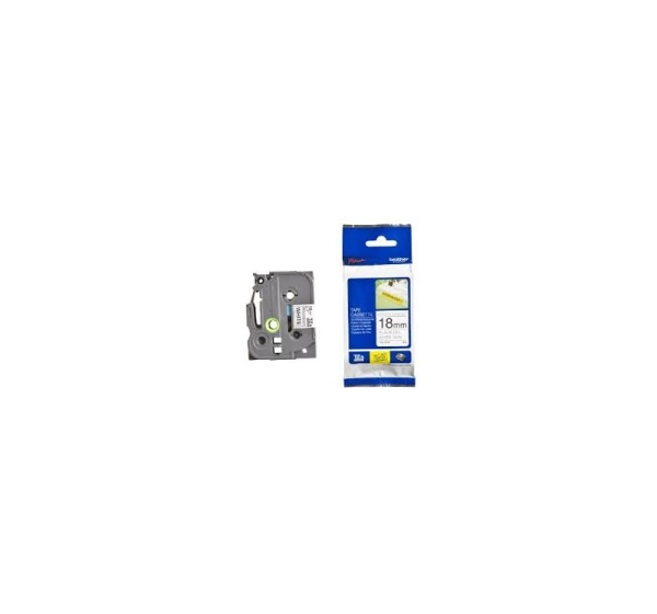 TZe-FX241 uzl.lente Flexible melns uz balta, 18mm