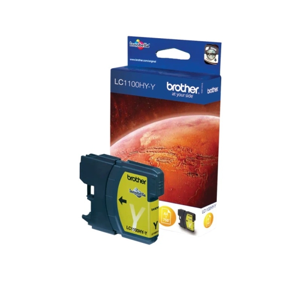LC-1100HYY dzeltena tintes kasete 750 lapām (10,1ml) (DCP6690CW,MFC6490CW)