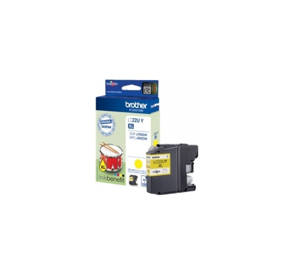 LC-22UY dzeltena tintes kasete  1200 lapām (DCPJ785DW)