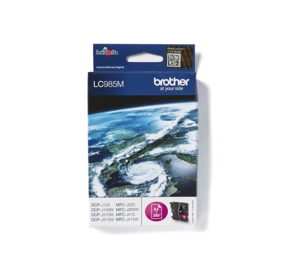 LC-985M sarkana tintes kasete 260 lapām (4,8ml) (DCPJ125/J140/J315/515/MFC410)