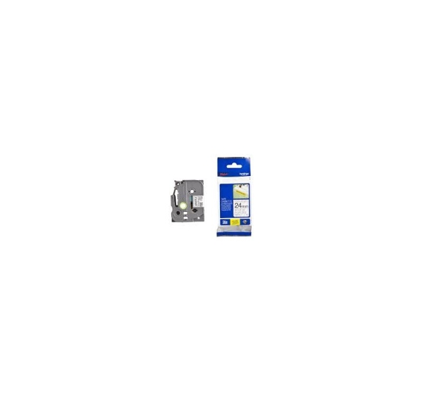 TZe-S151 uzlīmju lente Strong melns uz caurspīdīgu, 24mm