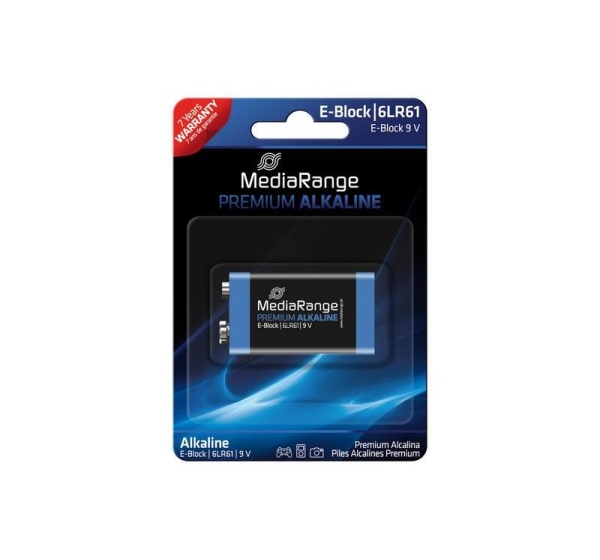 BATTERY ALKALINE E-BLOCK 9V/MRBAT107 MEDIARANGE