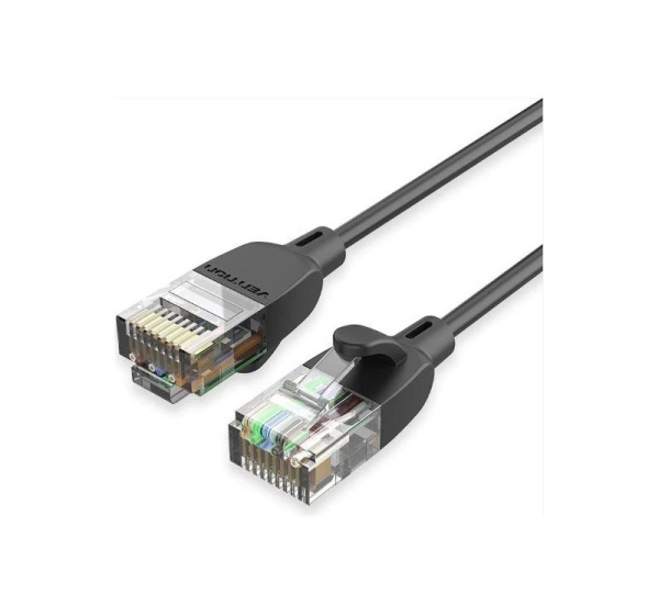 PATCH CABLE CAT.6A UTP/1.5M BLACK SLIM IBIBG VENTION