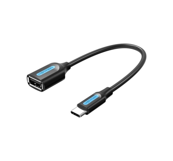 CABLE USB2.0C MALE TO A FEMALE/0.15M BLACK CCSBB VENTION