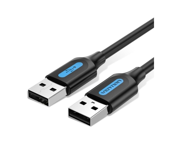 CABLE USB2.0 MALE TO MALE/2M BLACK COJBH VENTION