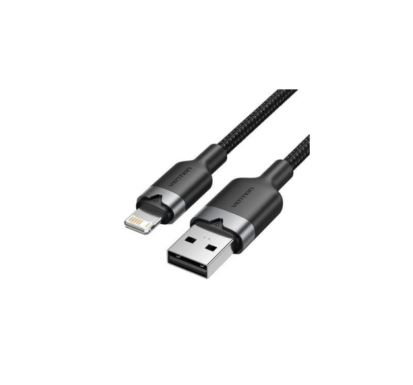 CABLE USB2.0 TO LIGHTNING/1M BLACK LANBF VENTION