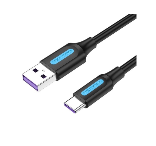 CABLE USB-C TO USB2.0/1M PVC BLACK CORBF VENTION