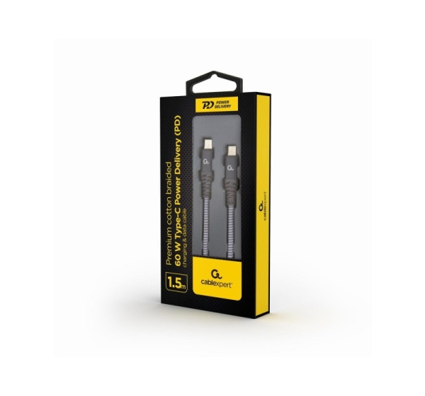 CABLE USB-C PD 1.5M/CC-USB2B-CMCM60-1.5M GEMBIRD