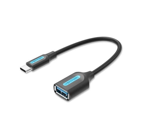 CABLE USB3.1C MALE TO A FEMALE/0.15M BLACK CCVBB VENTION