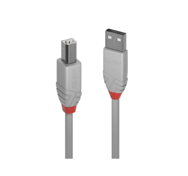 CABLE USB2 A-B 2M/ANTHRA GREY36683 LINDY