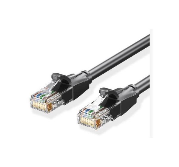 PATCH CABLE CAT.6 UTP/8M BLACK IBEBK VENTION