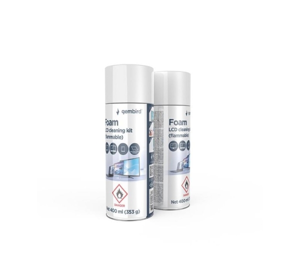 CLEANING KIT LCD FOAM 400ML/CK-LCD-08 GEMBIRD