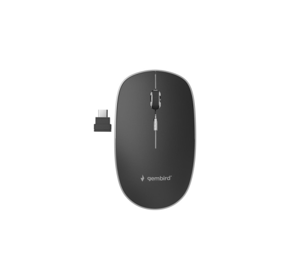 MOUSE USB-C OPTICAL WRL BLACK/SILENT MUSW-4BSC-01 GEMBIRD