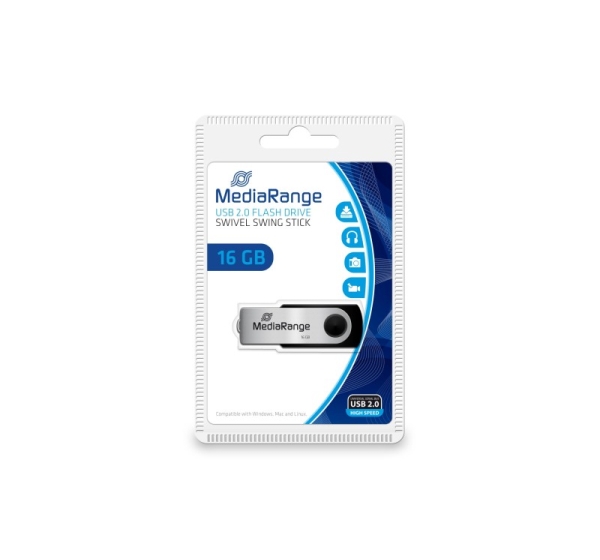 MEMORY DRIVE FLASH USB2 16GB/MR910 MEDIARANGE