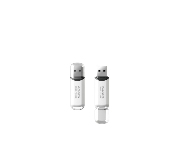 MEMORY DRIVE FLASH USB2 32GB/WHITE AC906-32G-RWH ADATA