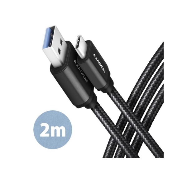 CABLE USB-C TO USB3.2 2M/BLACK BUCM3-AM20AB AXAGON