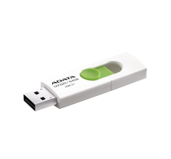 MEMORY DRIVE FLASH USB3.1 64GB/WHITE AUV320-64G-RWHGN ADATA