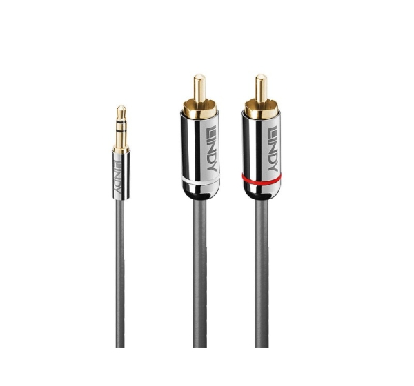 CABLE AUDIO 3.5MM TO PHONO/0.5M 35332 LINDY