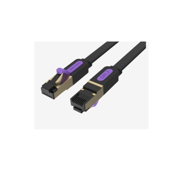 PATCH CABLE CAT.7 FLAT/10M BLACK ICABL VENTION