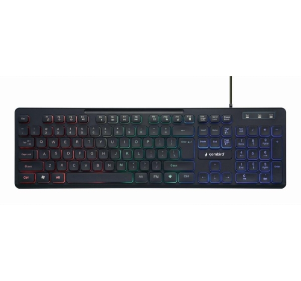 KEYBOARD MULTIMEDIA USB ENG/BLACK KB-UML-02 GEMBIRD