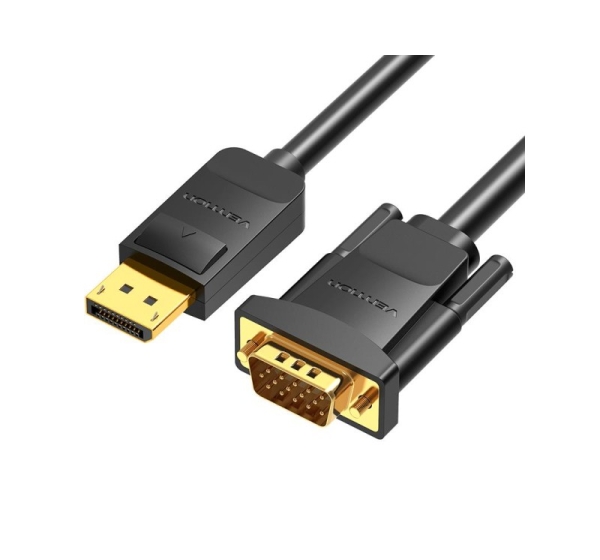 CABLE DP TO VGA 2M/BLACK HBLBH VENTION