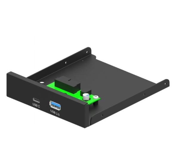 CASE ACC FRONT 3.5" PANEL/USB 2P FDI3-U3C-01 GEMBRID