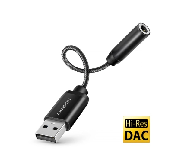 ADAPTER USB-C TO AUDIO 3.5MM/DAC 0.1M ADA-HA AXAGON