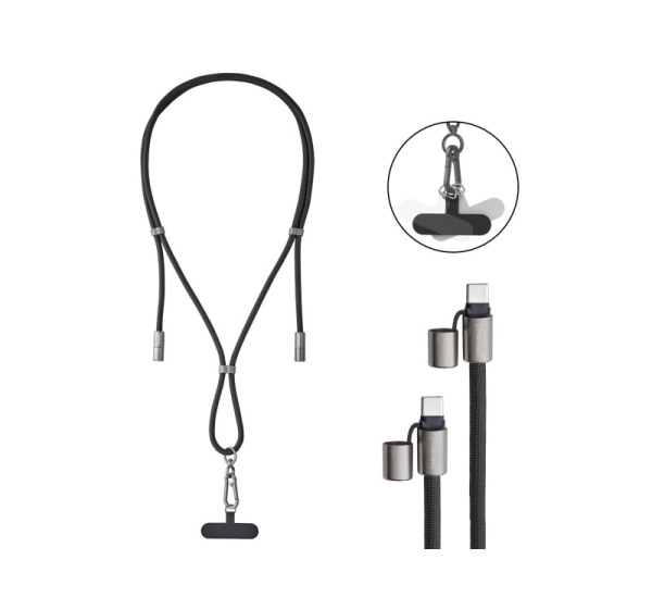 CABLE USB-C TO USB-C 1.65M/LANYARD BLACK 7991000 INTENSO