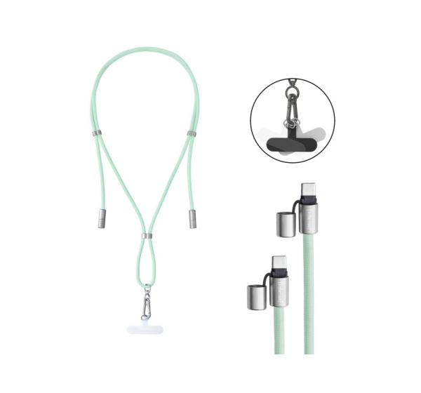 CABLE USB-C TO USB-C 1.65M/LANYARD GREEN 7991007 INTENSO