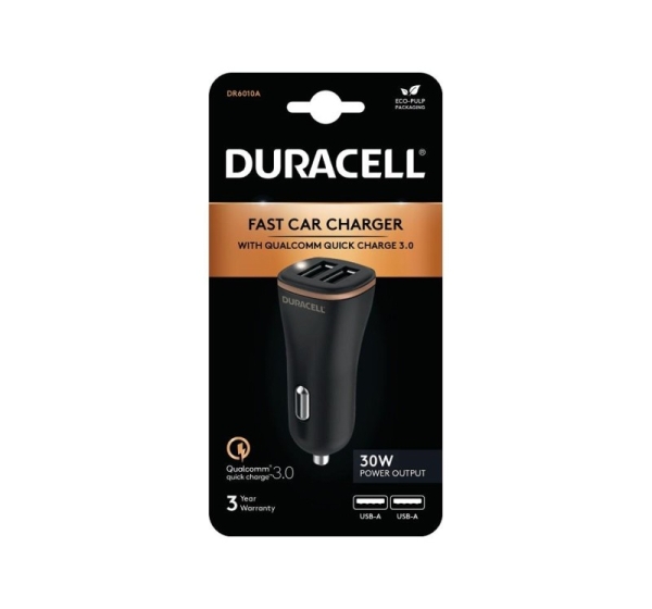 MOBILE CHARGER CAR USB/2P DR6010A DURACELL