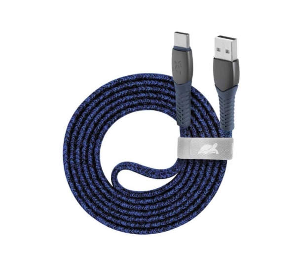 CABLE USB-C TO USB2.0 1.2M/BLUE PS6102 BL12 RIVACASE