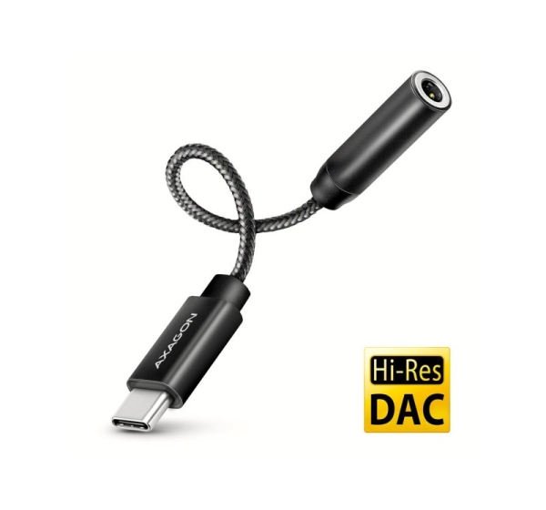 ADAPTER USB-C TO AUDIO 3.5MM/DAC 0.1M ADA-HC AXAGON