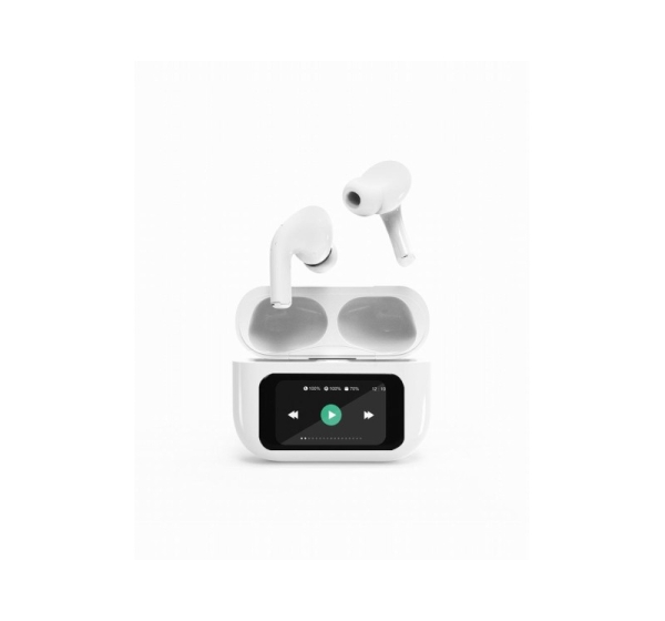 HEADSET BLUETOOTH/WHITE TWS-LCD-ANC-01-W GEMBIRD