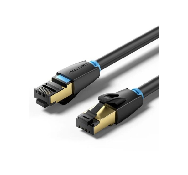 PATCH CABLE CAT.8 SFTP/10M BLACK IKABL VENTION