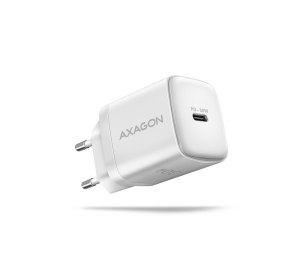 MOBILE CHARGER WALL USB-C 30W/1PORT WHITE ACU-PD30W AXAGON