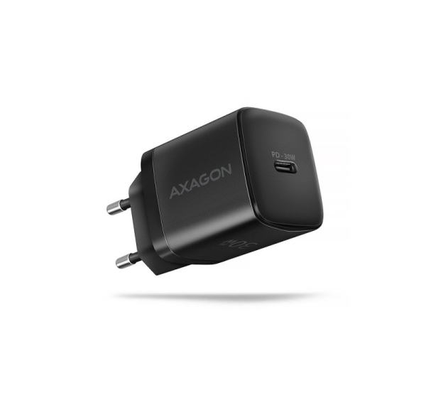 MOBILE CHARGER WALL USB-C 30W/1PORT BLACK ACU-PD30 AXAGON