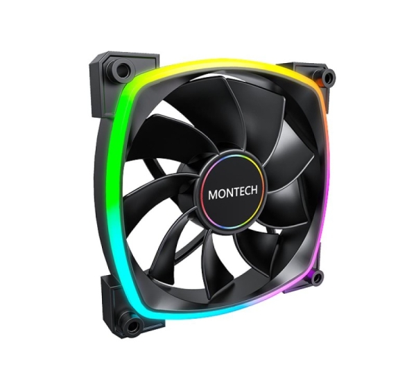 CASE FAN 140MM/RX140 PWM BLACK MONTECH