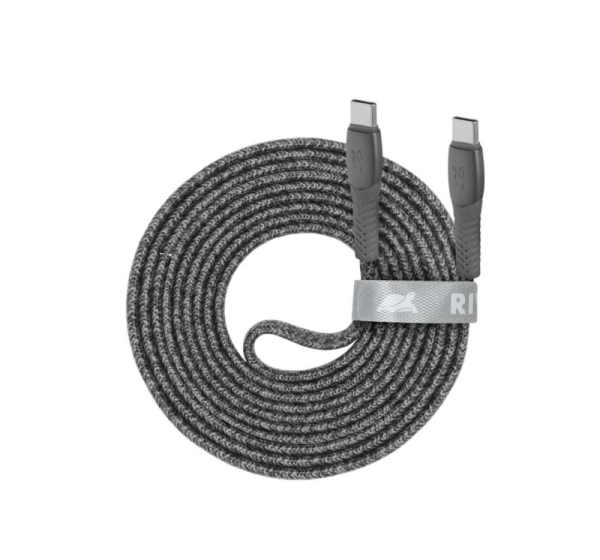 CABLE USB-C TO USB-C 2.1M/GREY PS6105 GR21 RIVACASE