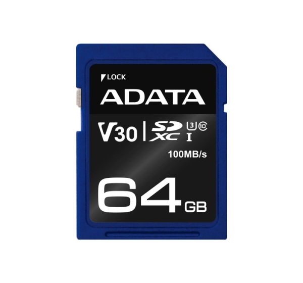MEMORY SDXC 64GB V30/ASDX64GUI3V30S-R ADATA