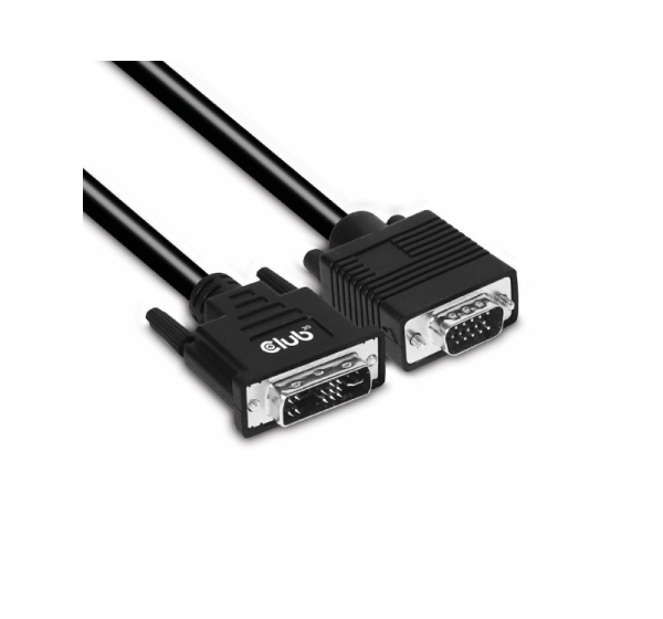 CABLE DVI-A TO VGA 3M/M/M CAC-1243 CLUB3D
