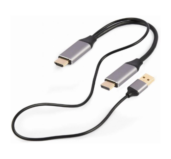 I/O ADAPTER HDMI TO DP/BLACK A-HDMIM-DPM-01 GEMBIRD