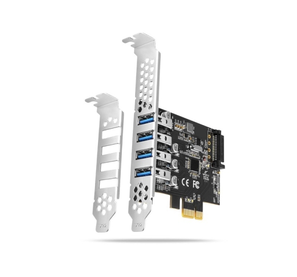 I/O CARD USB PCIE 4PORT/PCEU-43RS AXAGON