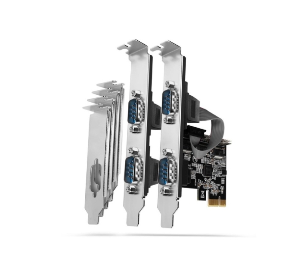 NET CARD PCIE 250KBPS 4PORT/SP&LP PCEA-S4N AXAGON