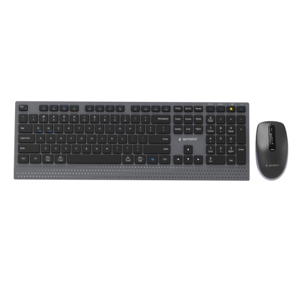 KEYBOARD +MOUSE WRL ENG/BK KBS-WPS-02 GEMBIRD