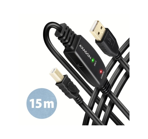 CABLE USB2.0 A-M/B-M ACTIVE/15M ADR-215B AXAGON